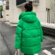 Winter Hooded Candy Color Loose And Warm Short Down Cotton Jacket Coat