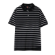 Men's Summer Loose Cotton Striped Short Sleeves T-shirt