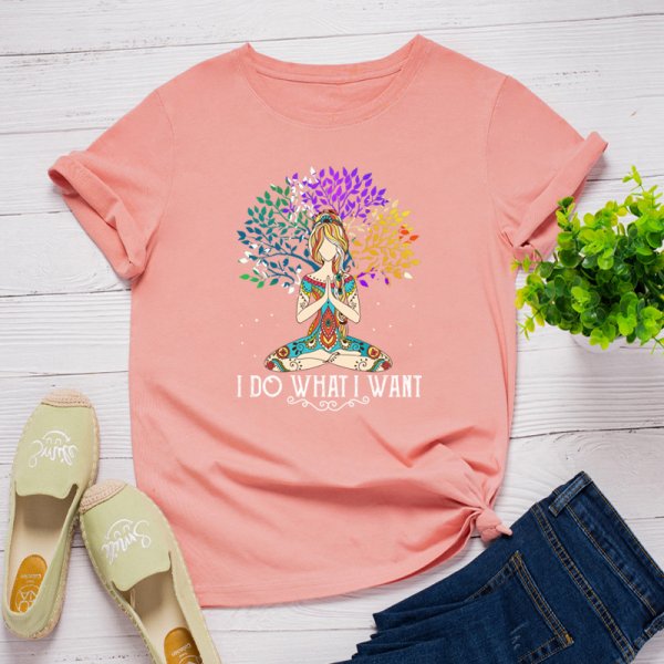 European And American Hot Style Leisure Plus Size Yoga Girl Short Sleeve Women