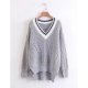 Women solid color long sleeve Slim cardigan basic daily routine cotton color