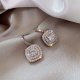 Full Diamond Micro-inlaid Earrings Light Luxury Zircon