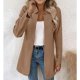 Long Sleeve Commuter Slim-fit Woolen Coat