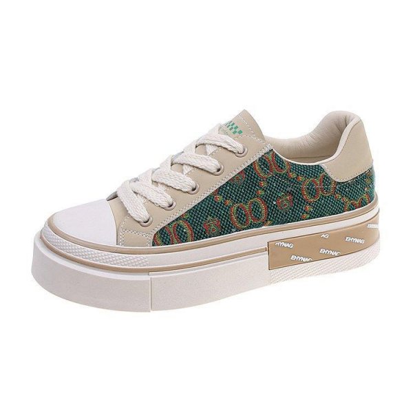 Women's Fashion Casual Color Matching Canvas Shoes