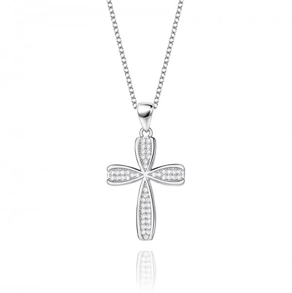 Classic Exquisite Cross Zircon Clavicle Chain