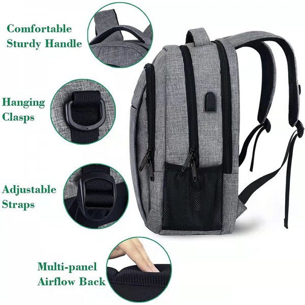 Rechargeable Shoulder Computer Bag Backpack Travel Outdoor