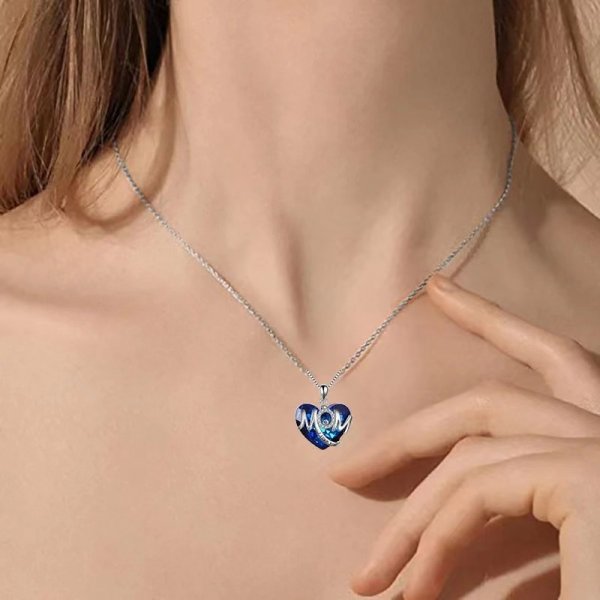 Fashion Mother's Day Gift Flower Heart Color Necklace