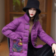 Chinese Retro Down Jacket Women's Stand Collar