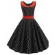 Female basic dress, houndstooth print