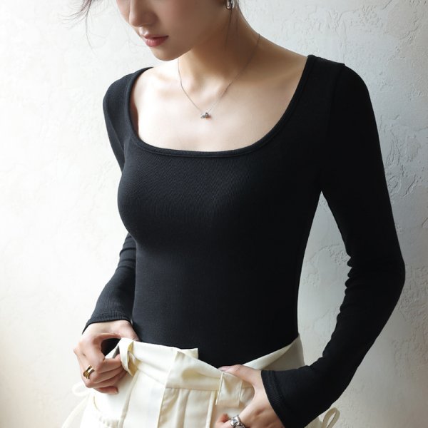 Top Long Sleeve Inner Wear Korean Slim Fit