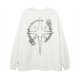 Letter Cross Printed Long-sleeved T-shirt For Men