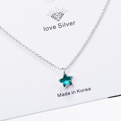 Blue Star Clavicle Chain