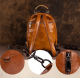 Travel Multifunctional Men's First Layer Cowhide Bag