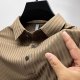 Men's Ice Silk Short Sleeve Polyester Shirt Half Sleeve Clothes