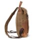 Wear-resistant Oil Wax Canvas Backpack With Top Layer Leather Travel Bag