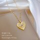 Love Eyes Full Diamond Light Luxury Temperament Necklace