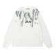 Men's Fashion Casual Alphabet Graffiti Print Long-sleeved T-shirt