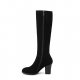 Chunky heel boots fall boots black knee high boots