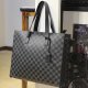 Plaid Tote Daily Casual Shoulder Bag Men's Briefcase Crossbody