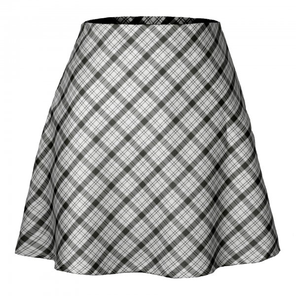 Fashion Women's Wear Plaid Zipper Skirt