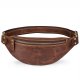 Retro Crazy Horse Leather Men's Waist Bag Genuine Leather