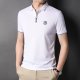 Solid Color Men's Polo Shirt Top Half Sleeve