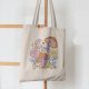 Butterfly Mushroom Printed Canvas Bag Shoulder Bag