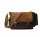 Retro covered canvas shoulder bag