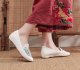 Antique Stylish Low Heel Women's Shoes Crane HAILANG Canvas Embroidered Cotton Shoes