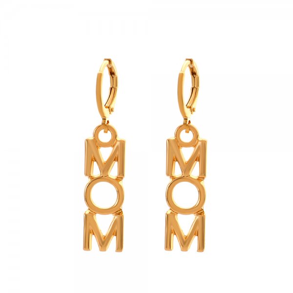 Retro Alphabet Letter Earrings Women