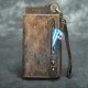 Men's Retro Multi-Card Color Changing Vintage Bracelet Long Zipper Wallet