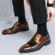 Business Formal Wear Casual Square Toe Large Size Leather Shoes