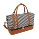 Canvas striped travel bag