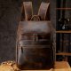 Cowhide Vintage Backpack Men's Leather Outdoor Travel Backpack Computer Bag