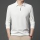 Middle-aged Solid Color Business Lapel Polo Shirt