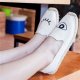 Straw Embroidered Casual Slip-on Slip Flat Women's Canvas Shoes