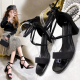 Women's Shoes Women's Cross Strap Sandals High Heels