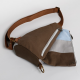 Chest bag shoulder bag crossbody hit color canvas bag