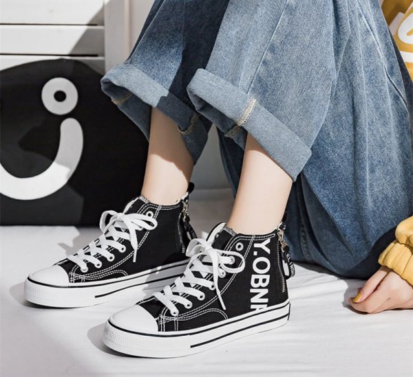 New High-top Canvas Shoes For Women