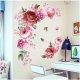 Home Wall Living Room Decoration Watercolor Peonies Flower Decoration Stickers