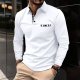 Zipper And Lapel Men's Sports Polo Shirt