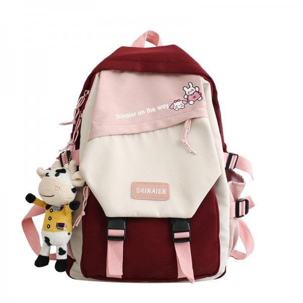 New Summer Outdoor Sports Travel Backpack Oxford Cloth Korean Junior High School Leisure School Bag