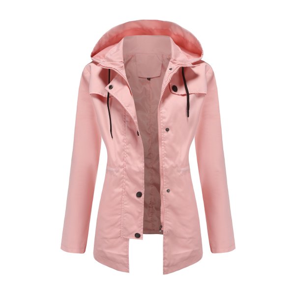 Women's Mid-length Cardigan Hooded Coat