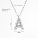 Fashion Letter Necklace Female Stainless Steel