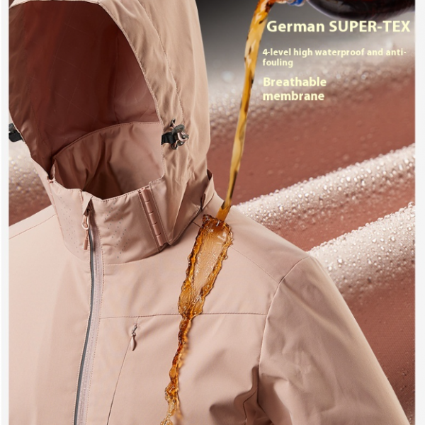 Single Layer Fleece-lined Shell Jacket Windproof Waterproof Antifouling