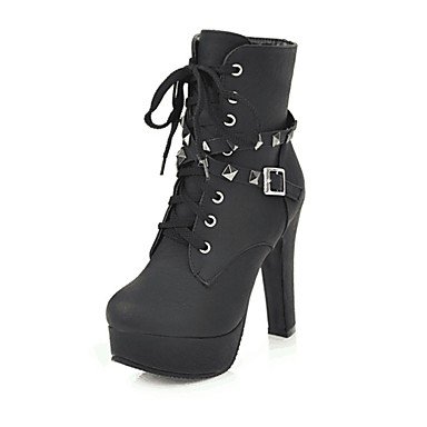 Women autumn and winter boots comfortable high-heeled knee-high boots round head strap casual wear nail office &