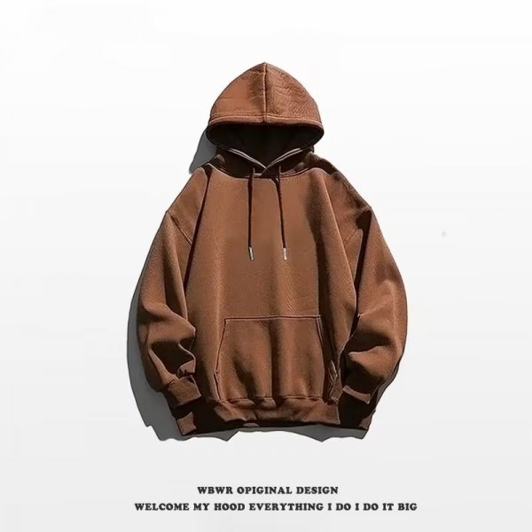 Sweater Men's Fashionable Solid Color Hooded