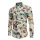 Men's Long-sleeved Printed Men's Casual Shirt