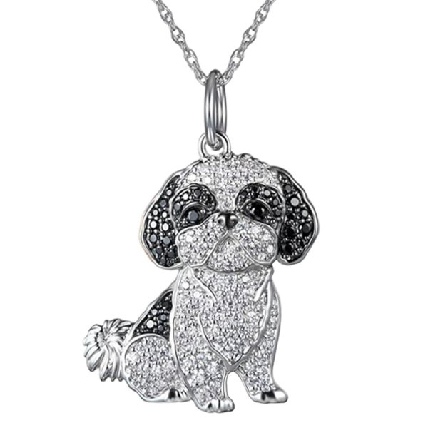 Shih Tzu Pendant Zinc Alloy Die Casting Puppy Necklace