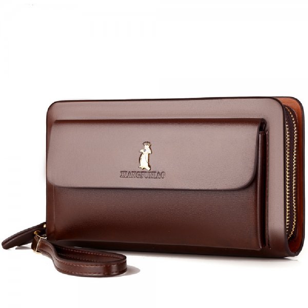 Men's Fashion Business Zipper Wallet