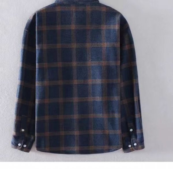 Men's Fashion Casual Plaid Long Sleeve Shirt